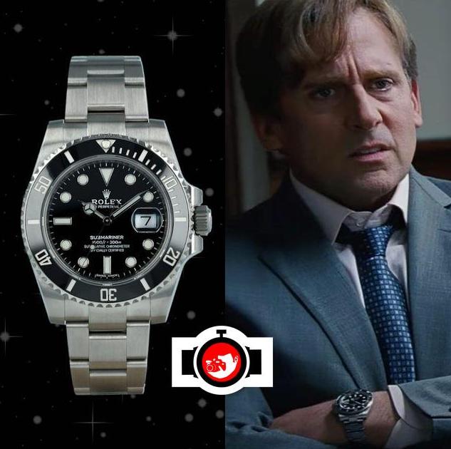 actor Steve Carell spotted wearing a Rolex 116610LN