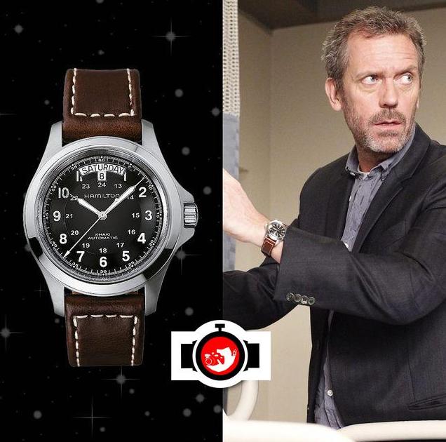 actor Hugh Laurie spotted wearing a Hamilton H64455533