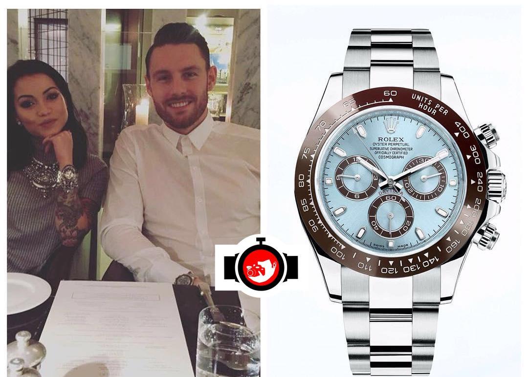 footballer Connor Wickham spotted wearing a Rolex 116506