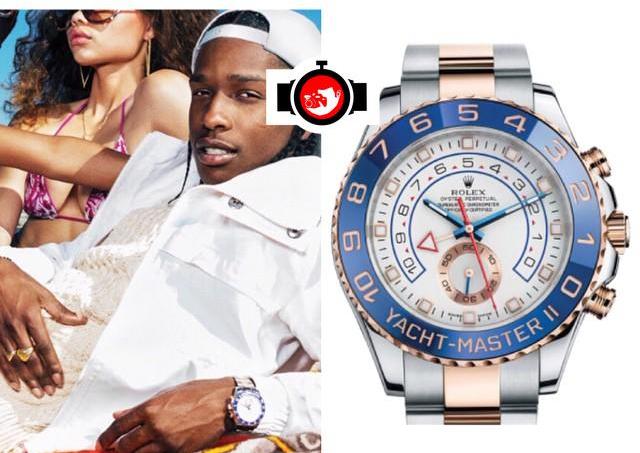 rapper ASAP Rocky spotted wearing a Rolex 116681️