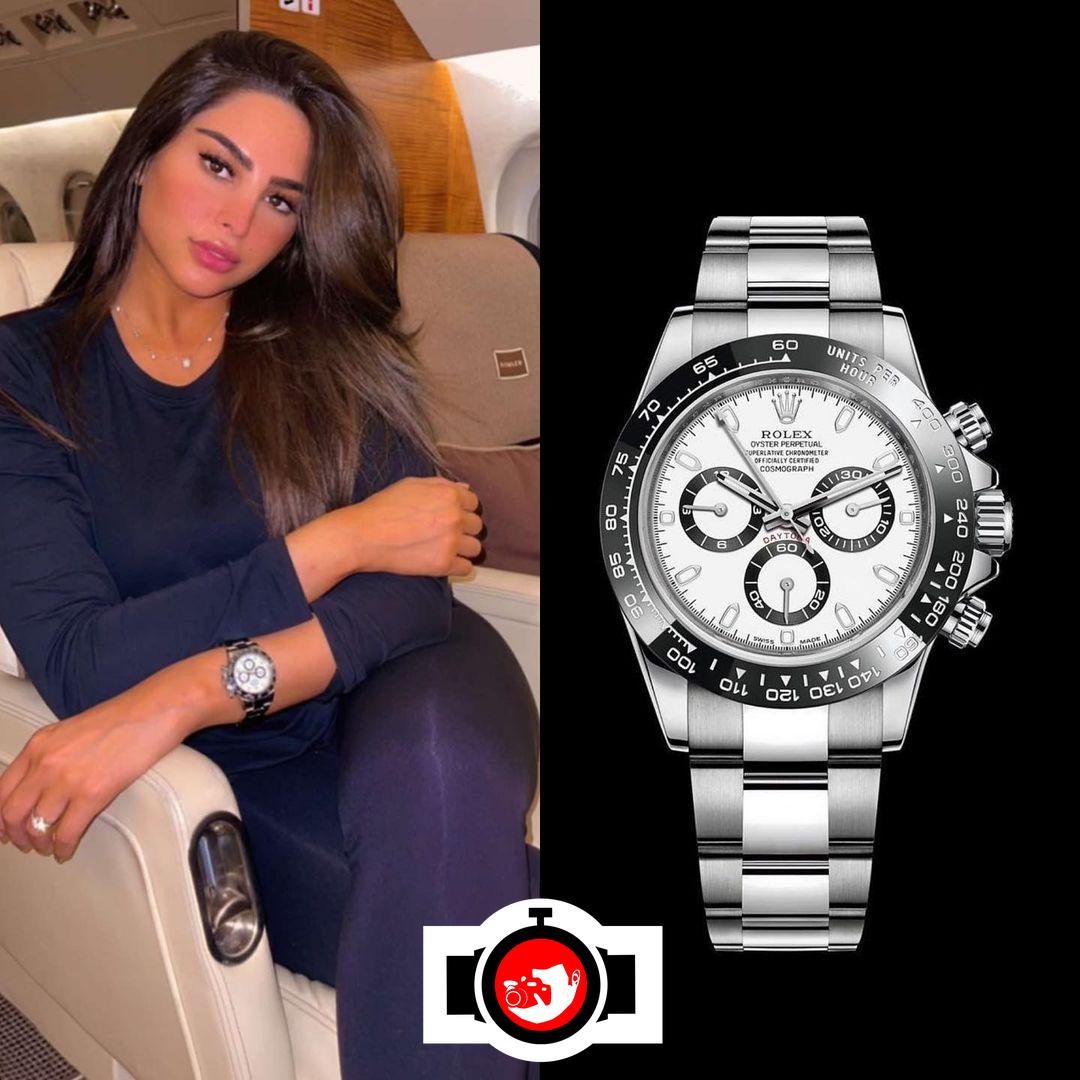 influencer Fouz Alfahad spotted wearing a Rolex 116500