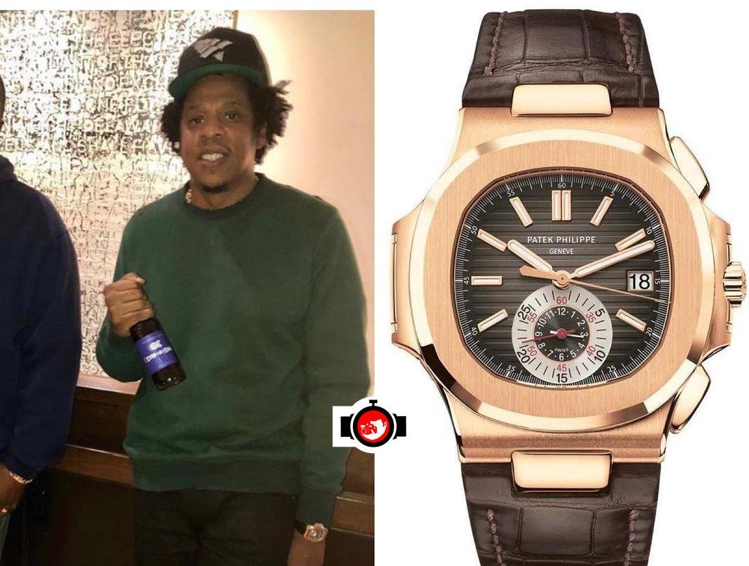 A Look at Jay-Z's Luxury Watch Collection: The 18K Rose Gold Patek Philippe Nautilus Chronograph