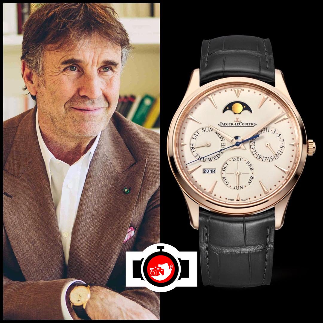 business man Brunello Cucinelli spotted wearing a Jaeger LeCoultre 1302520