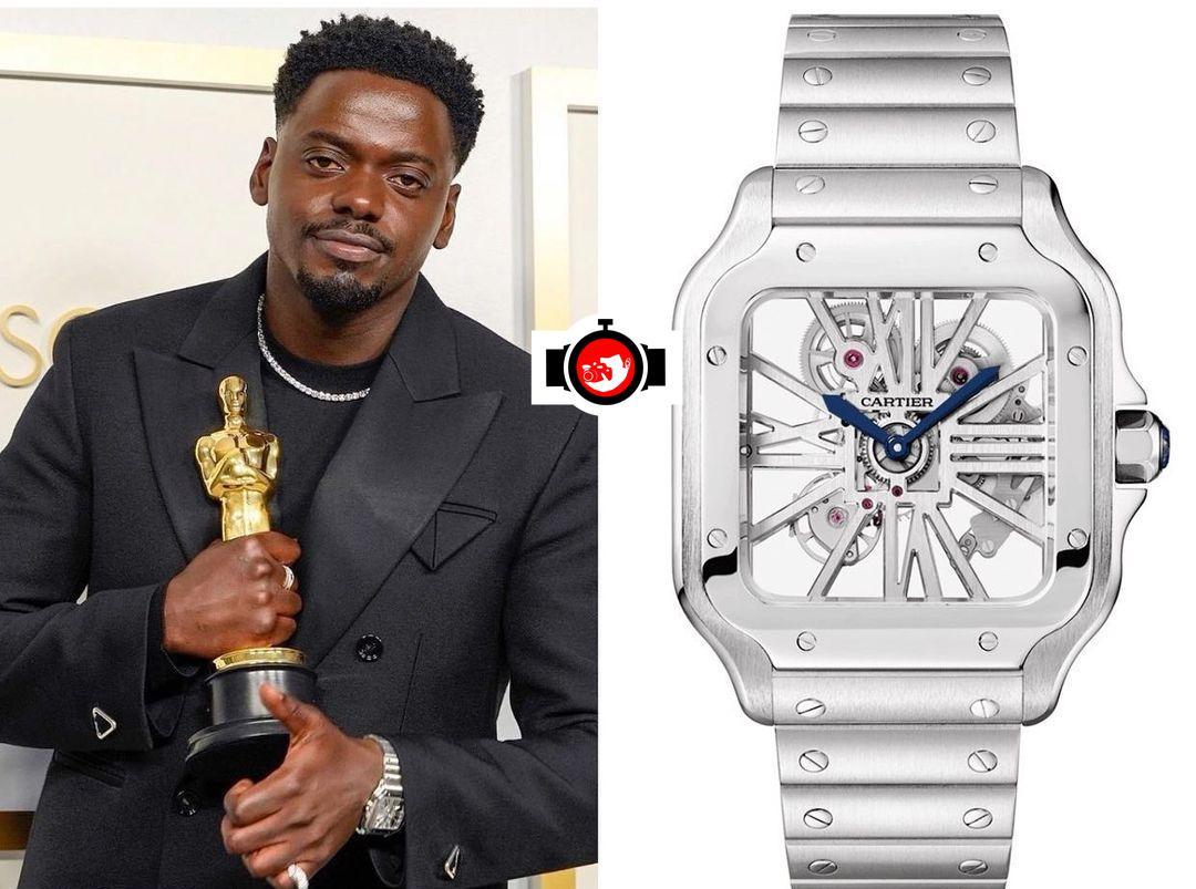 actor Daniel Kaluuya spotted wearing a Cartier WHSA0015