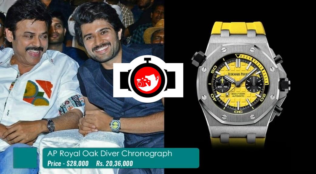 Vijay Devarakonda's Impressive Watch Collection – Highlighting his Audemars Piguet Royal Oak Diver Chronograph with a Yellow Dial