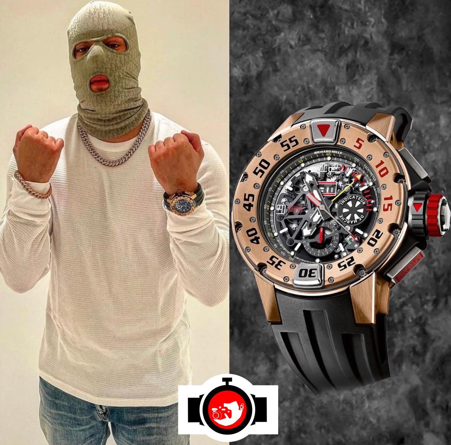 rapper Farid Bang spotted wearing a Richard Mille RM 32
