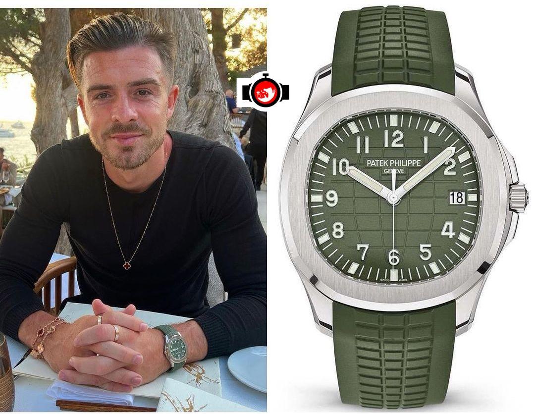 footballer Jack Grealish spotted wearing a Patek Philippe 5168G