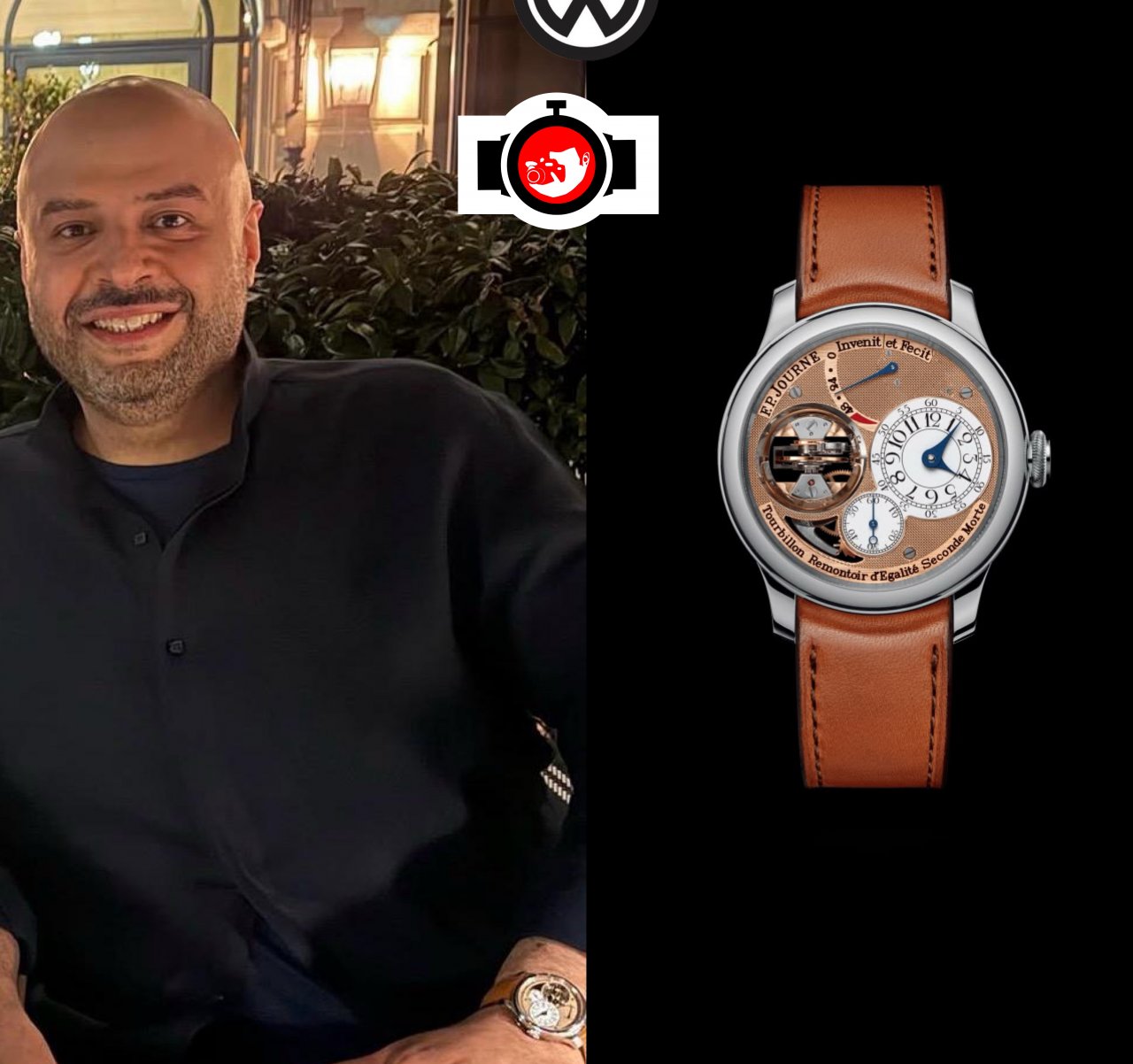 royal Prince Faisal bin Khalid bin Sultan Al Saud spotted wearing a F.P. Journe 