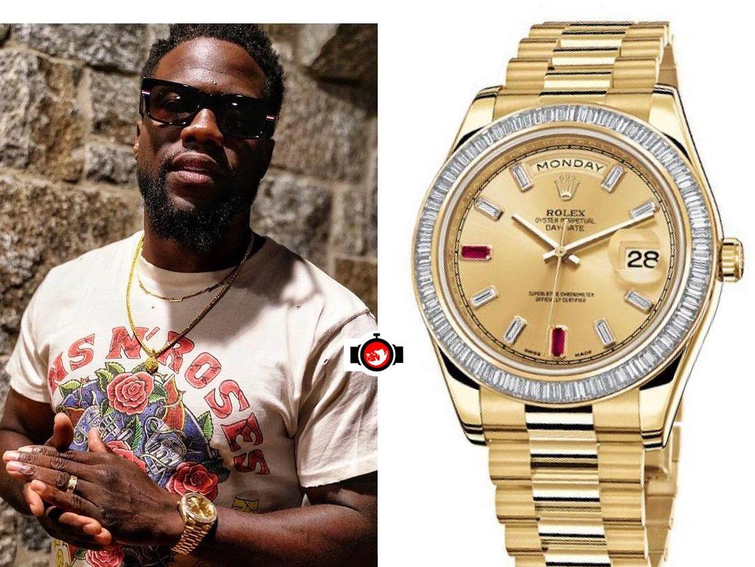 comedian Kevin Hart spotted wearing a Rolex 218398