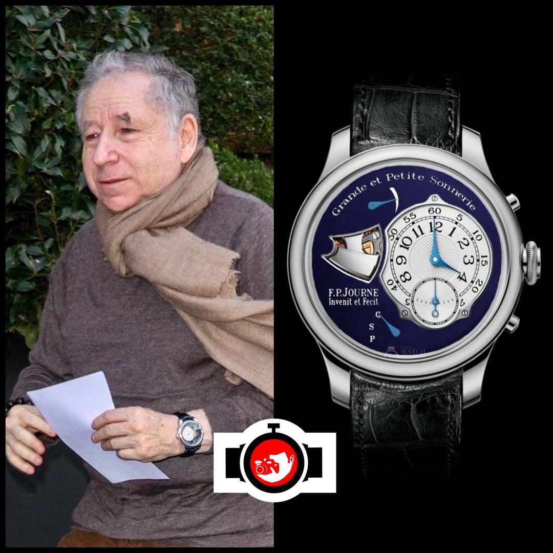 politician Jean Todt spotted wearing a F.P. Journe 