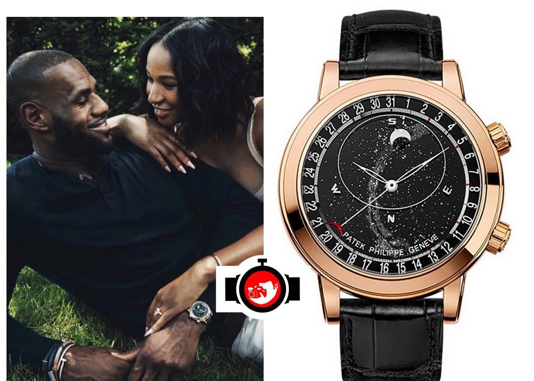 basketball player LeBron James spotted wearing a Patek Philippe 6102R