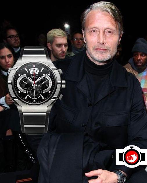 actor Mads Mikkelsen spotted wearing a Piaget G0A34001