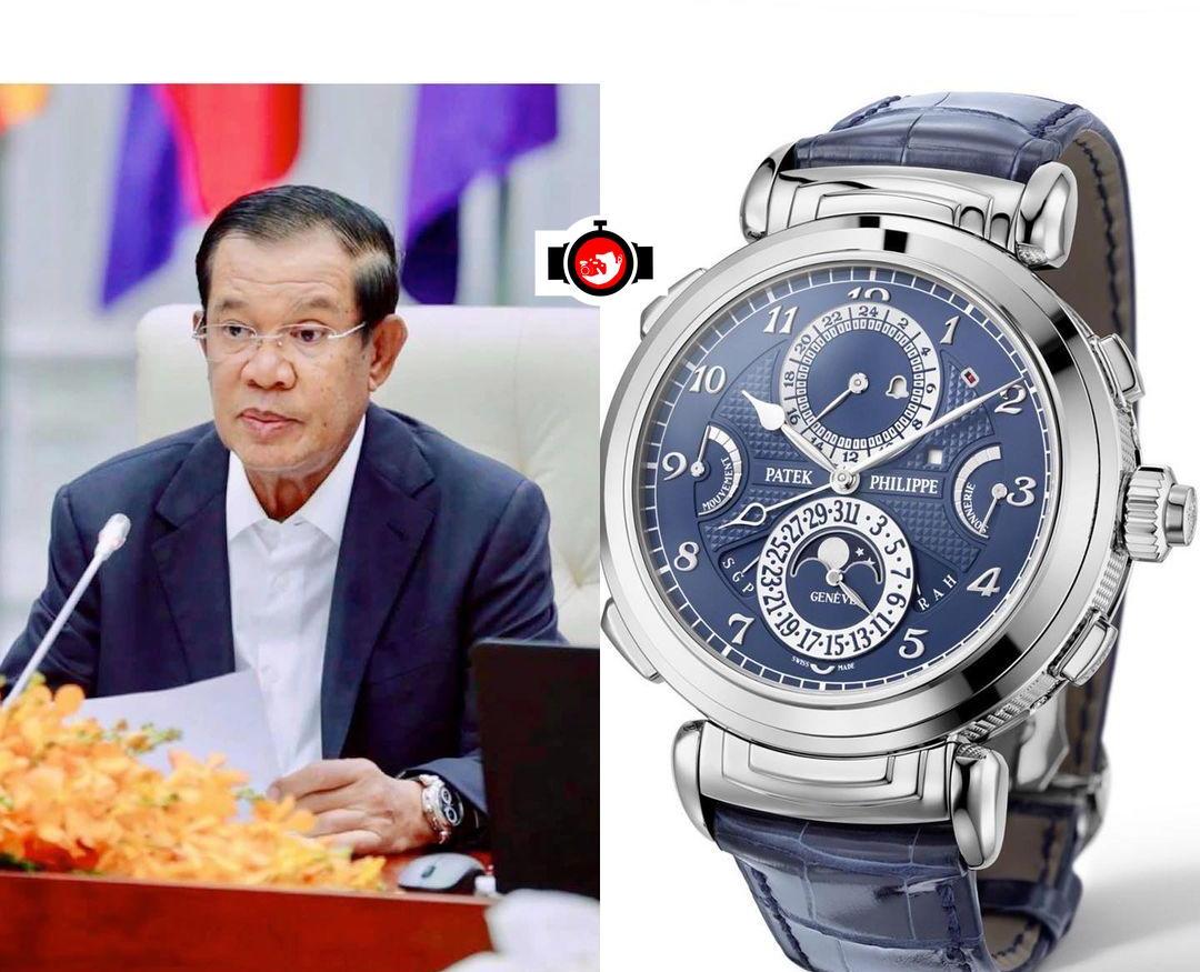 politician Hun Sen spotted wearing a Patek Philippe 6300G
