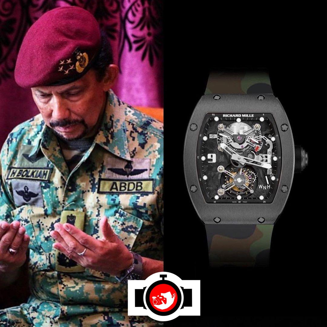 royal Hassanal Bolkiah spotted wearing a Richard Mille RM-02