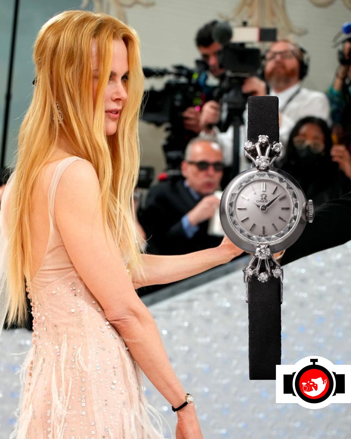 actor Nicole Kidman spotted wearing a Omega 