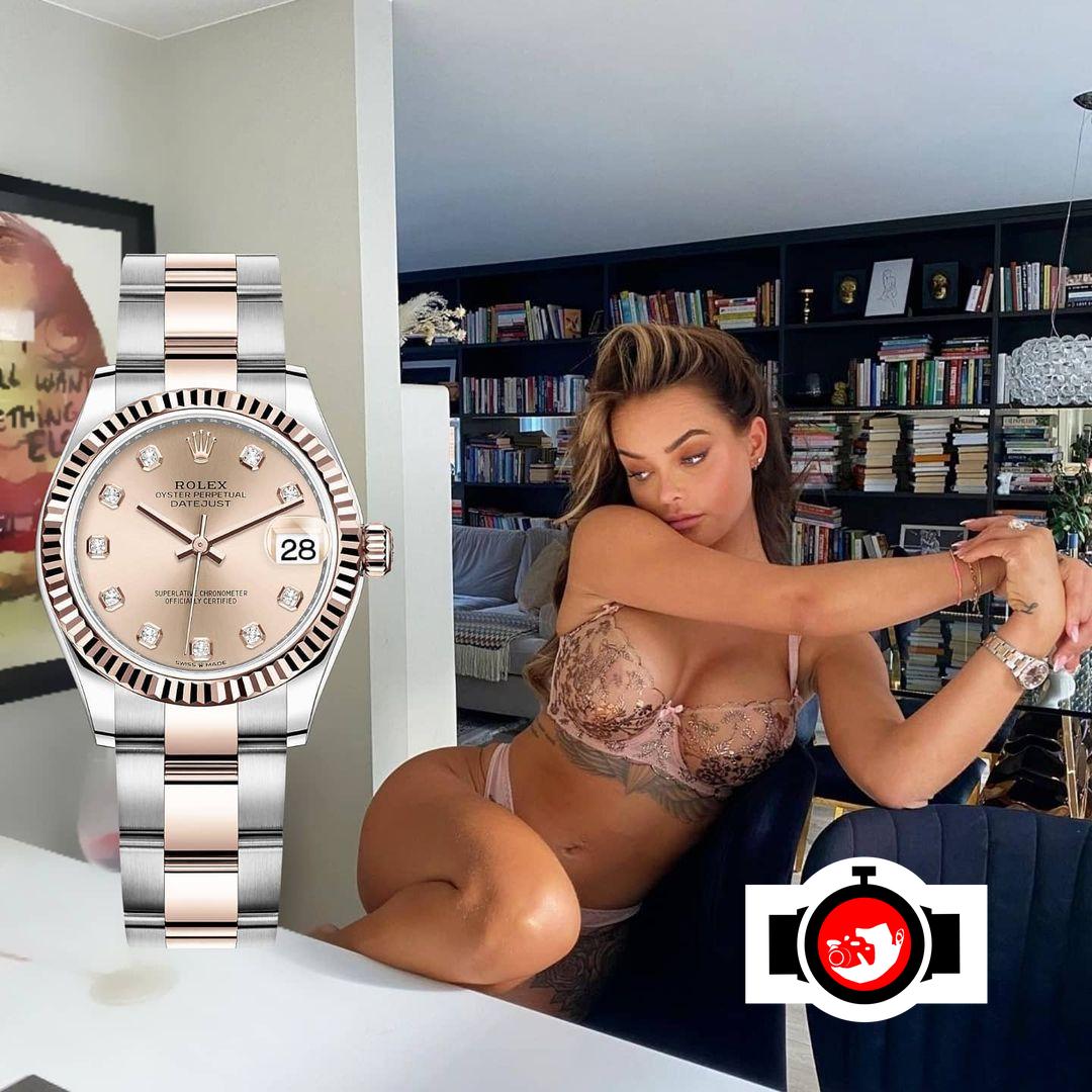 influencer Sophie Elise spotted wearing a Rolex 