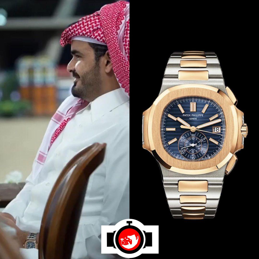 royal Joaan Bin Hamad Al Thani spotted wearing a Patek Philippe 5980/1AR