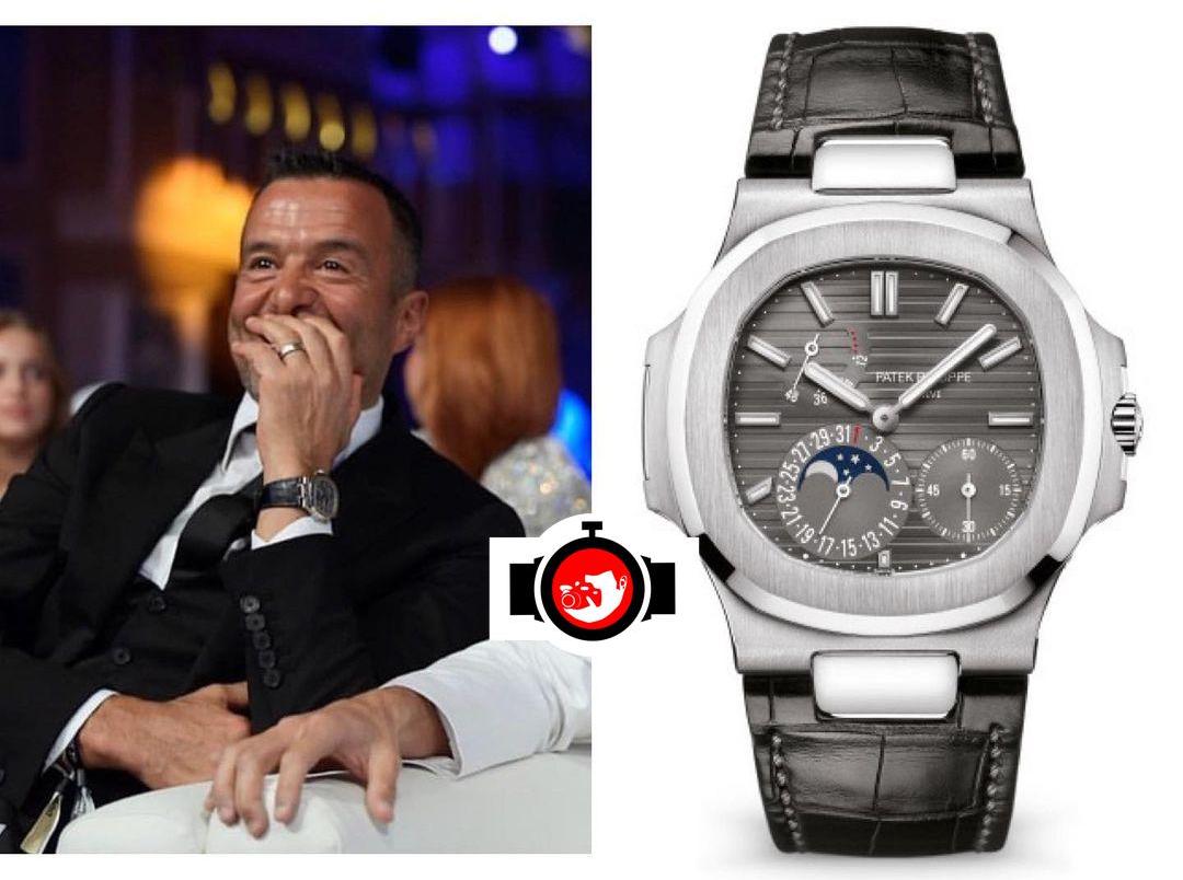 business man Jorge Mendes spotted wearing a Patek Philippe 5712G