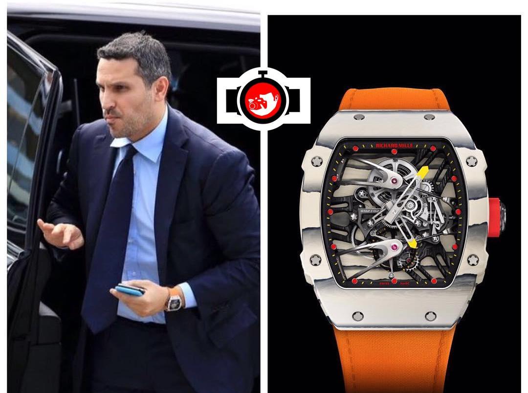 business man Khaldoon Al Mubarak spotted wearing a Richard Mille RM27-02