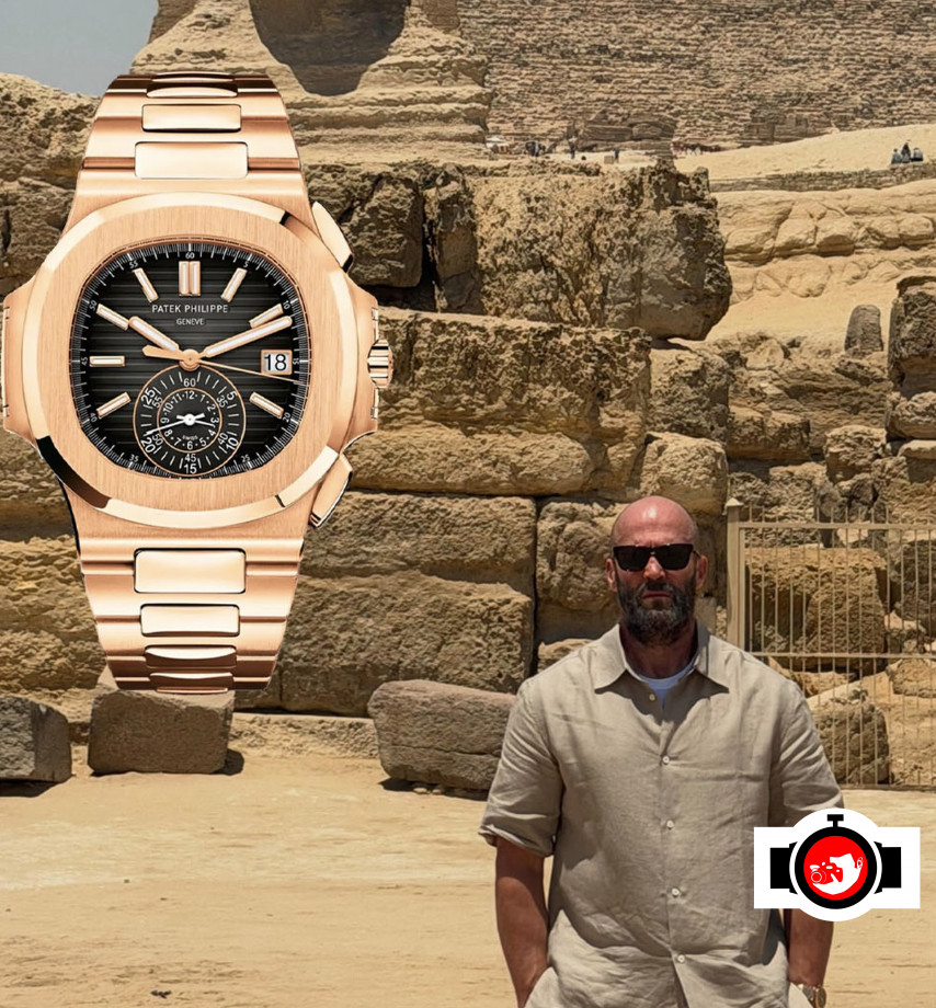 actor Jason Statham spotted wearing a Patek Philippe 5980R