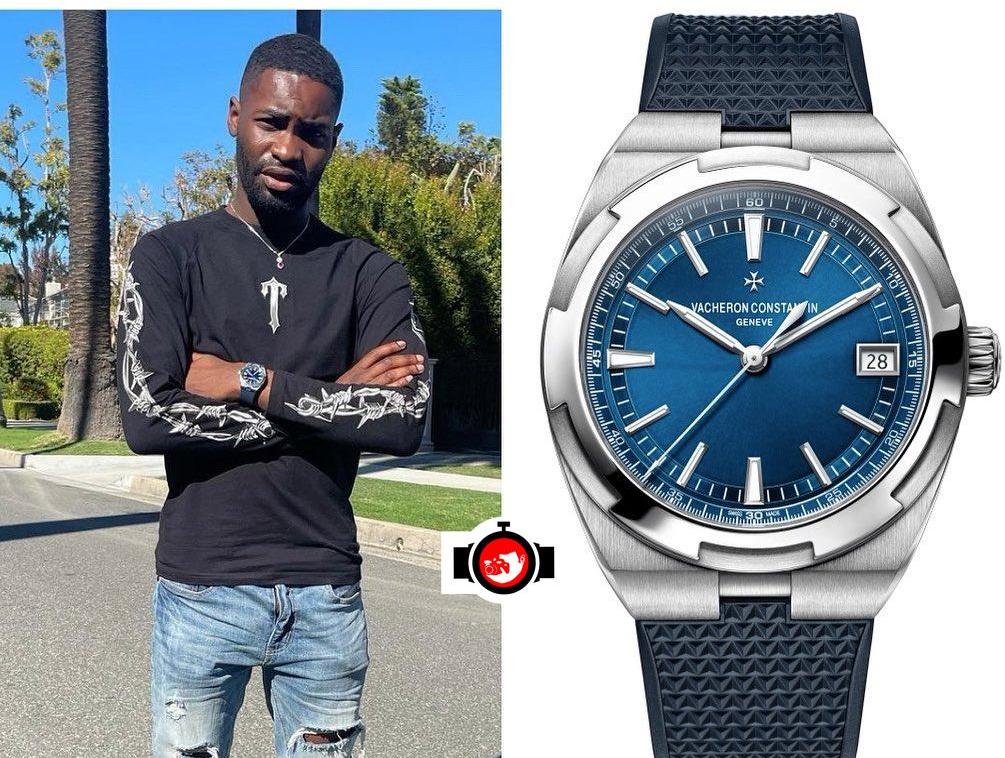 rapper Dave spotted wearing a Vacheron Constantin 4500V/110A