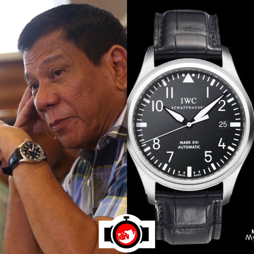 politician Rodrigo Roa Duterte spotted wearing a IWC 