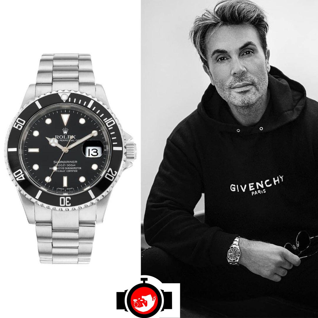 designer Jan Thomas spotted wearing a Rolex 16610