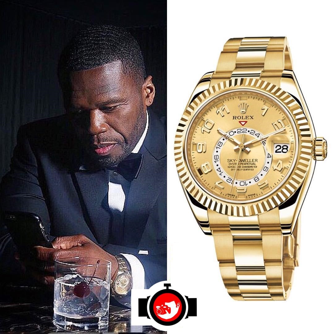 rapper 50 Cent spotted wearing a Rolex 326938