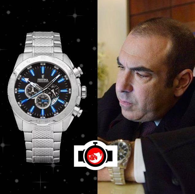 actor Rick Hoffman spotted wearing a Festina 16488/3