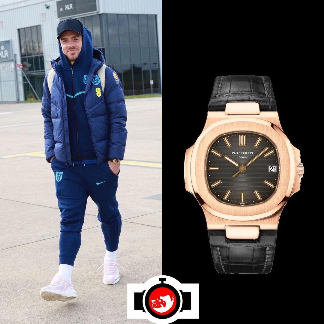 footballer Jack Grealish spotted wearing a Patek Philippe 5711R