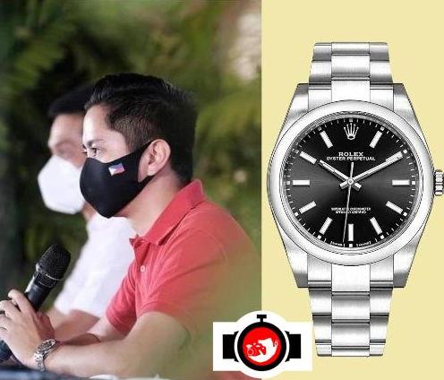 politician Sandro Marcos spotted wearing a Rolex 114300