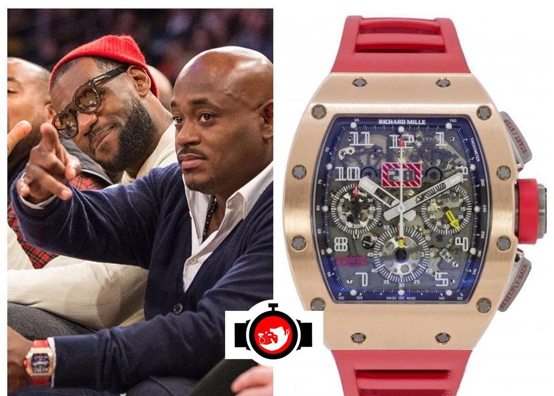 writer Steve Stoute spotted wearing a Richard Mille RM11