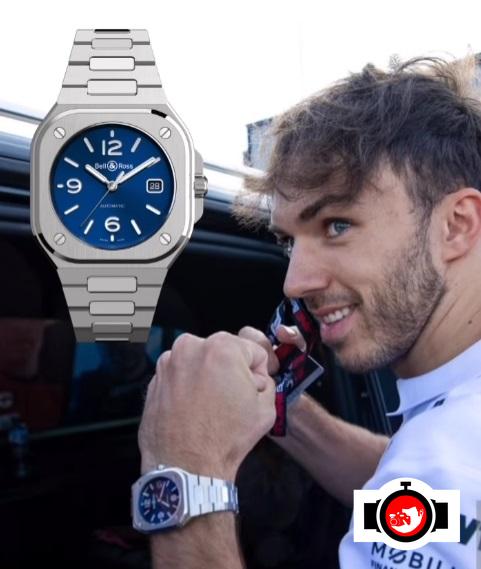 pilot Pierre Gasly spotted wearing a Bell & Ross BR05