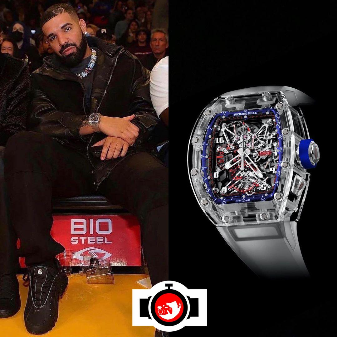 rapper Drake spotted wearing a Richard Mille RM 056