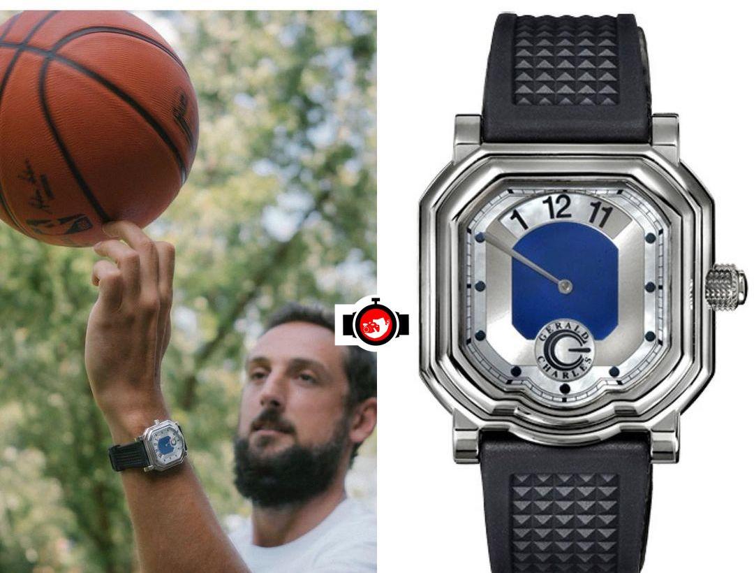 basketball player Marco Belinelli spotted wearing a Gerald Charles GC39-PL