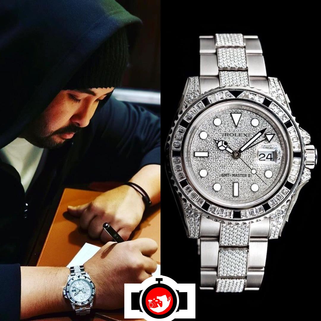 royal Tunku Ismail Ibni Sultan Ibrahim spotted wearing a Rolex 116759SANR
