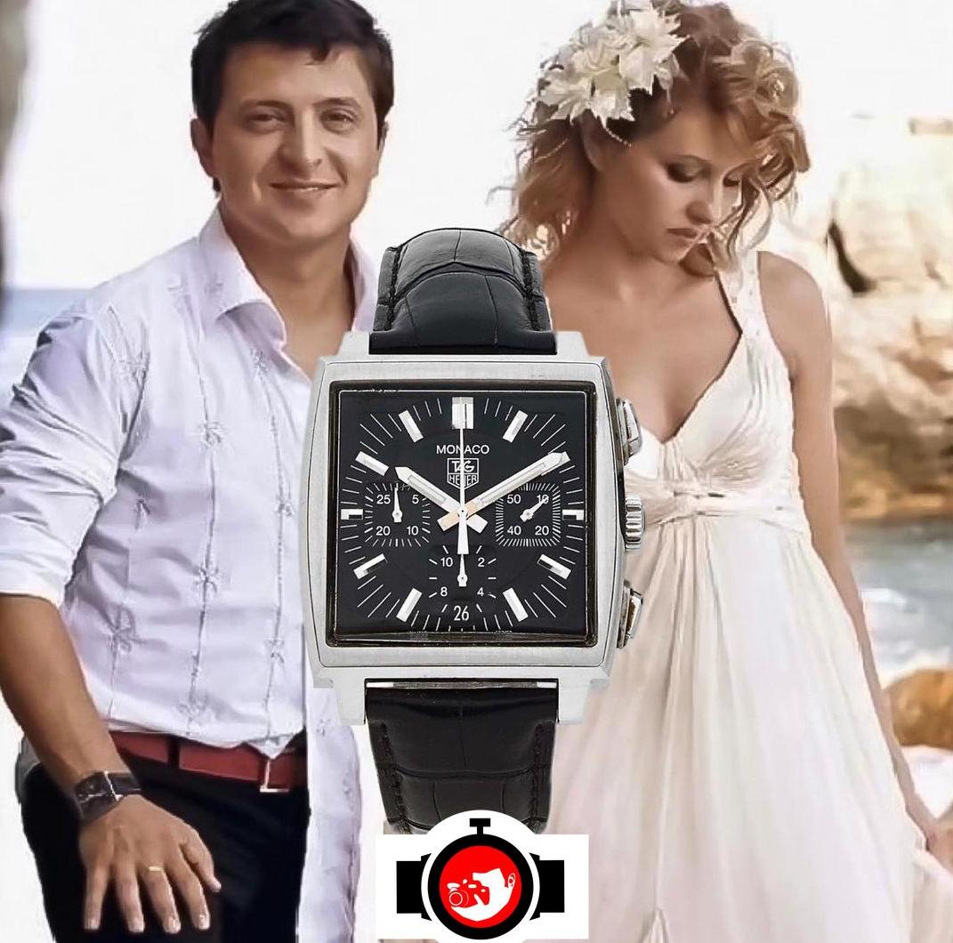 politician Volodymyr Zelenskyj spotted wearing a Tag Heuer CW2111-0