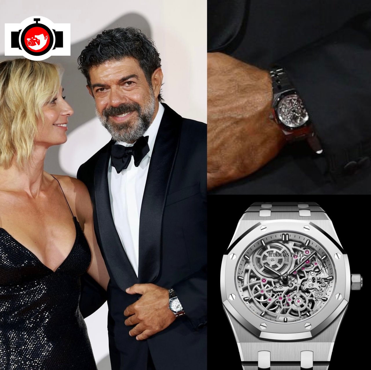 actor Pierfrancesco Favino spotted wearing a Audemars Piguet 16204XT