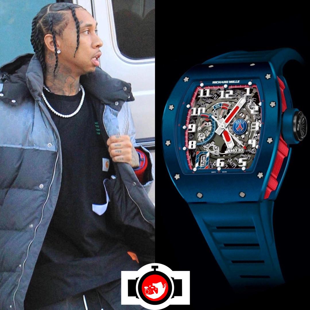 rapper Tyga spotted wearing a Richard Mille RM30