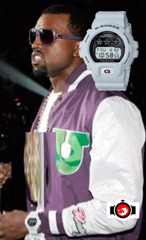 rapper Kanye West spotted wearing a Casio 