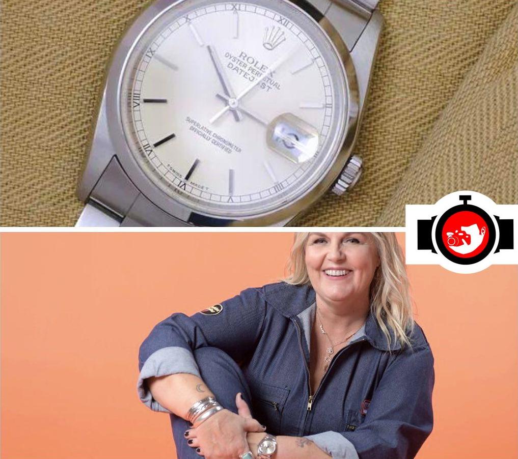 television presenter Valérie Damidot spotted wearing a Rolex 