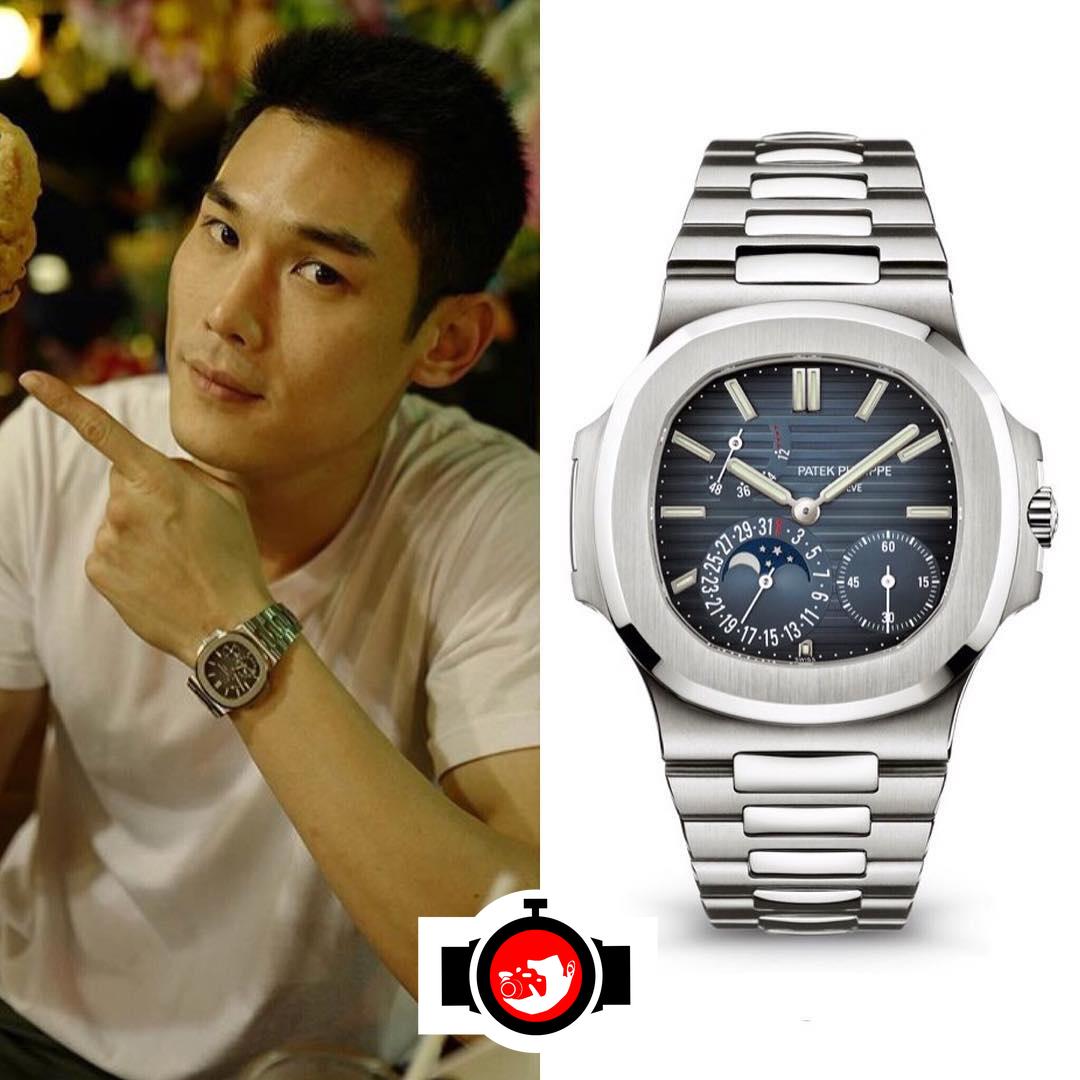 actor Kan Kantathavorn spotted wearing a Patek Philippe 5712/1A-001