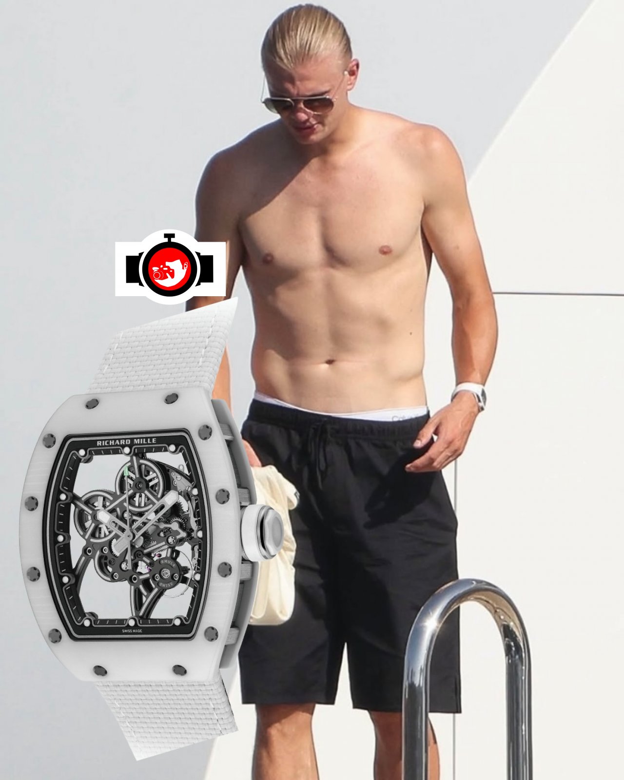 footballer Erling Haaland spotted wearing a Richard Mille RM 55-01