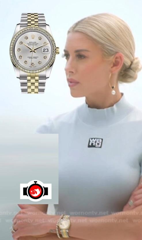 model Heather Rae Young spotted wearing a Rolex 