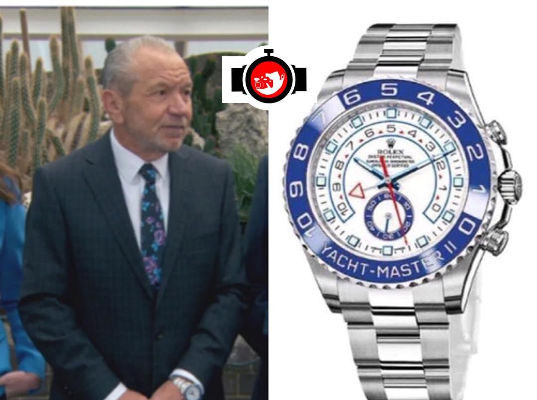 business man Alan Sugar spotted wearing a Rolex 116680