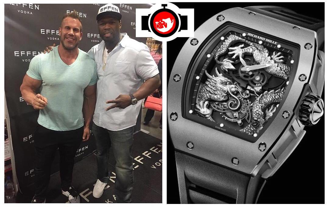 rapper 50 Cent spotted wearing a Richard Mille RM57