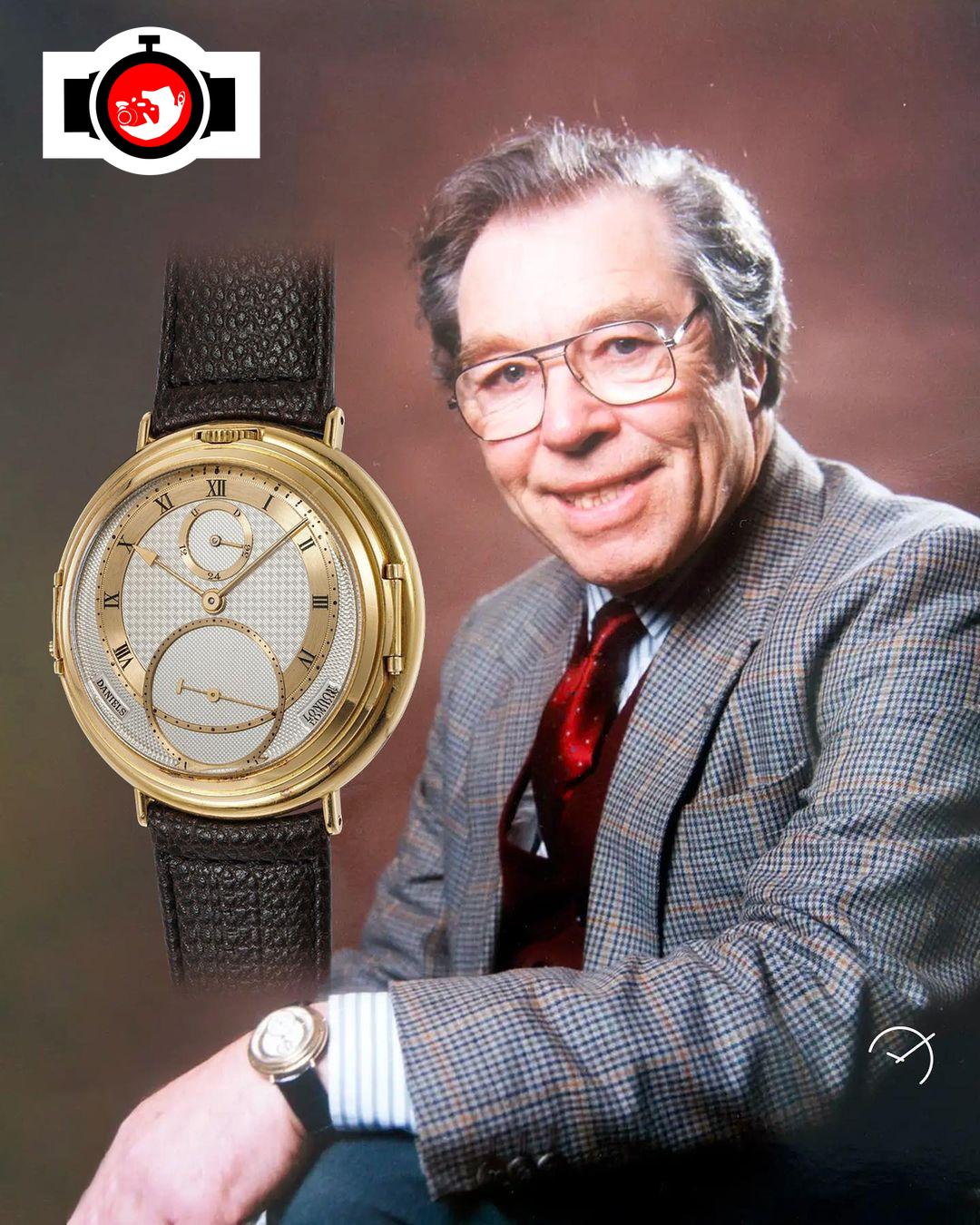 watchmaker George Daniels spotted wearing a George Daniels 
