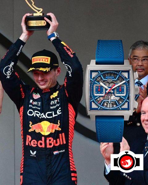 pilot Max Verstappen spotted wearing a Tag Heuer 