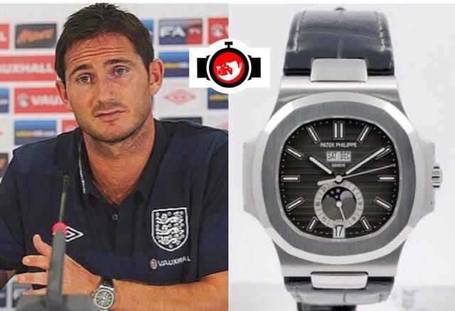 football manager Frank Lampard spotted wearing a Patek Philippe 5726A