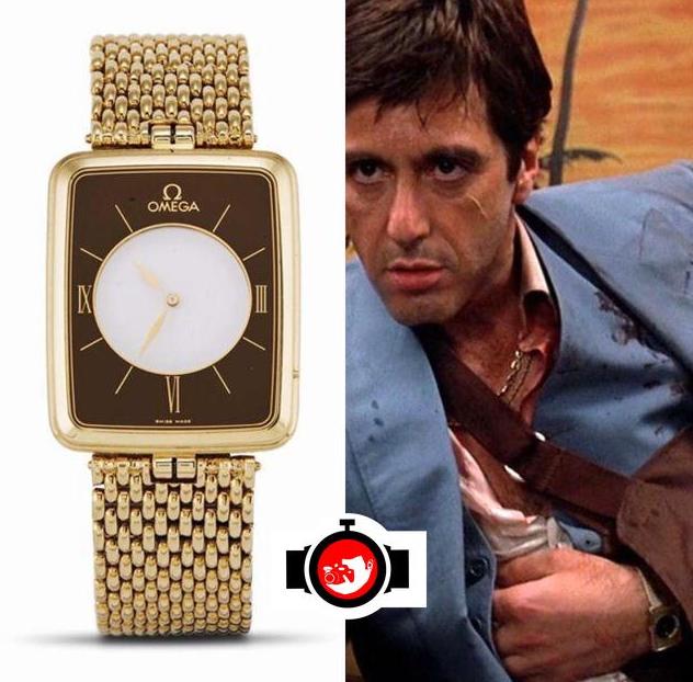 actor Al Pacino spotted wearing a Omega BA 191.8523 Z